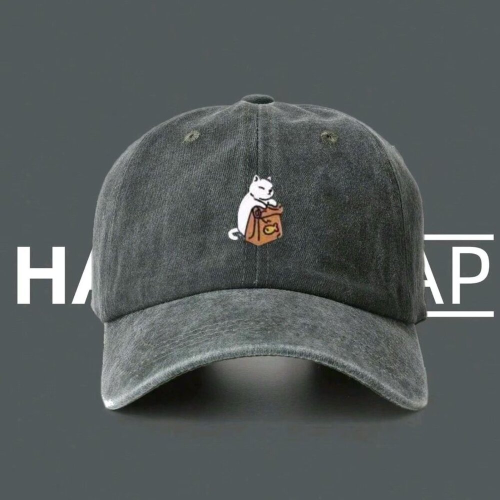 Cartoon hats; baseball caps; flat caps